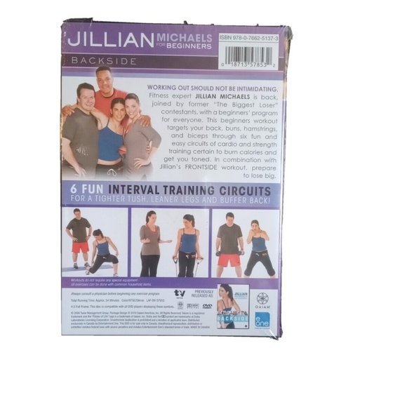 Jillian Michaels for Beginners: Backside DVD, SEALED - Picture 2 of 2